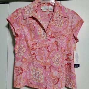 👚Worthington Petite Stretch Blouse